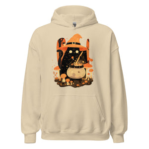 Mushroom Witch Cat Hoodie