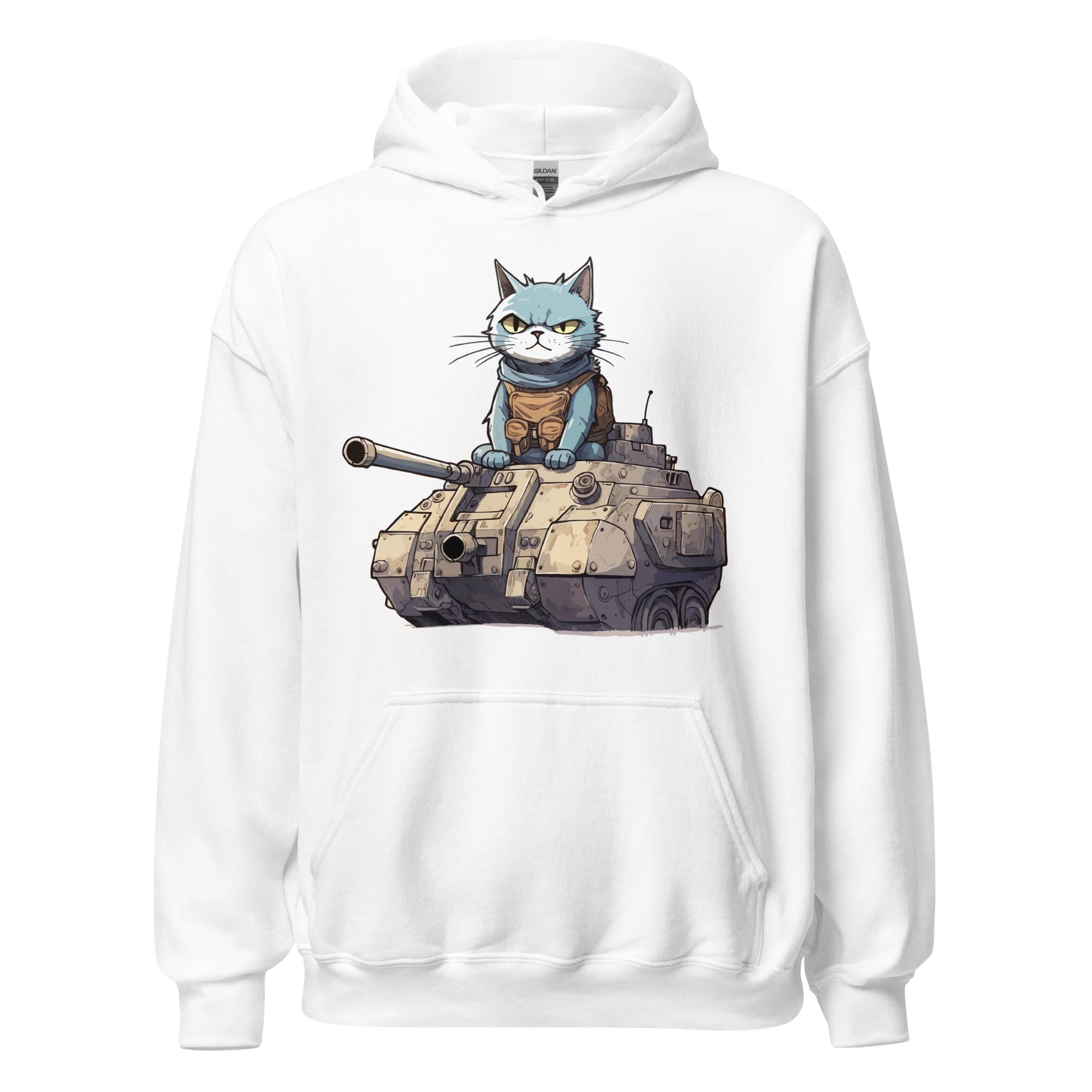 Cat in a Tank Hoodie