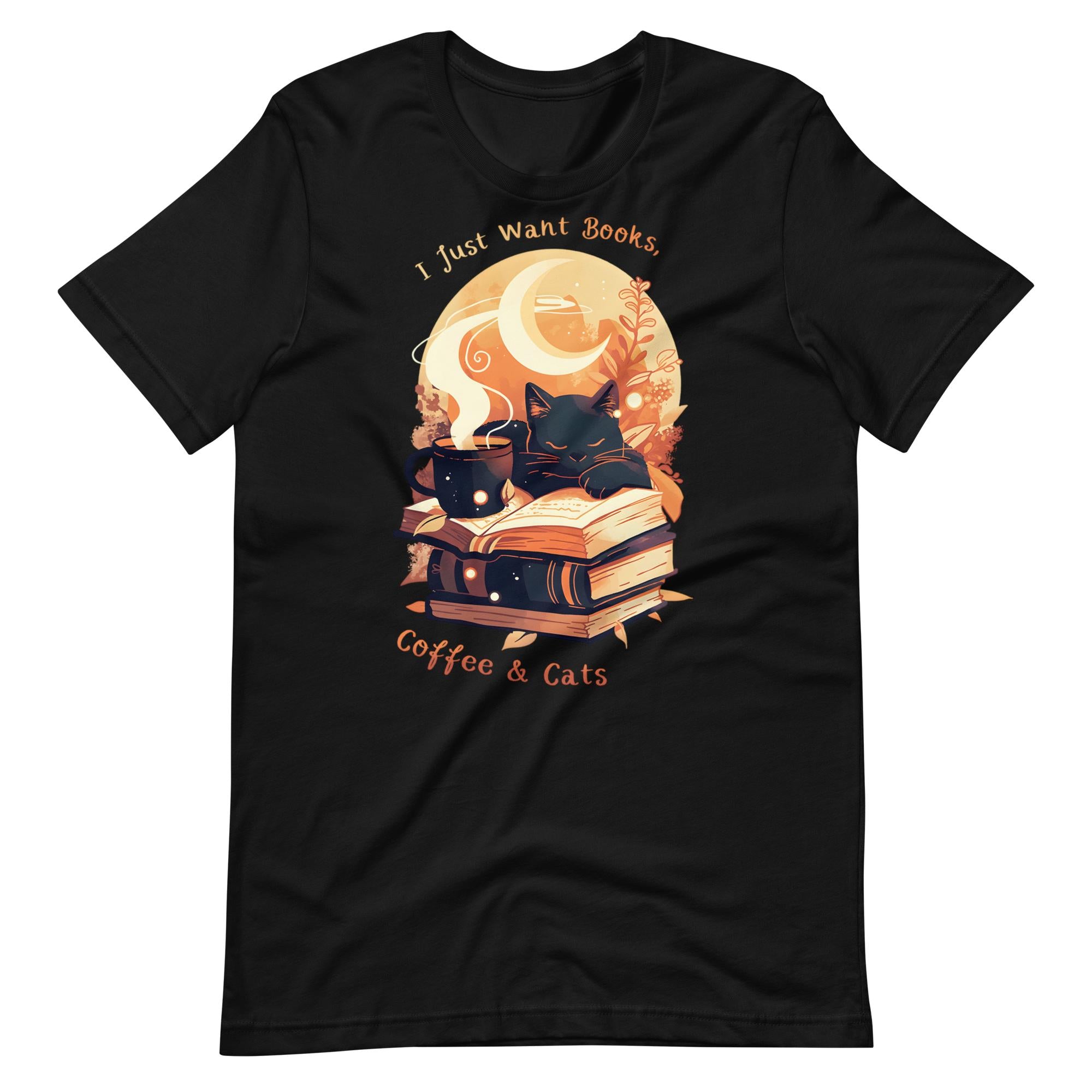 Books, Coffee & Cats T-Shirt