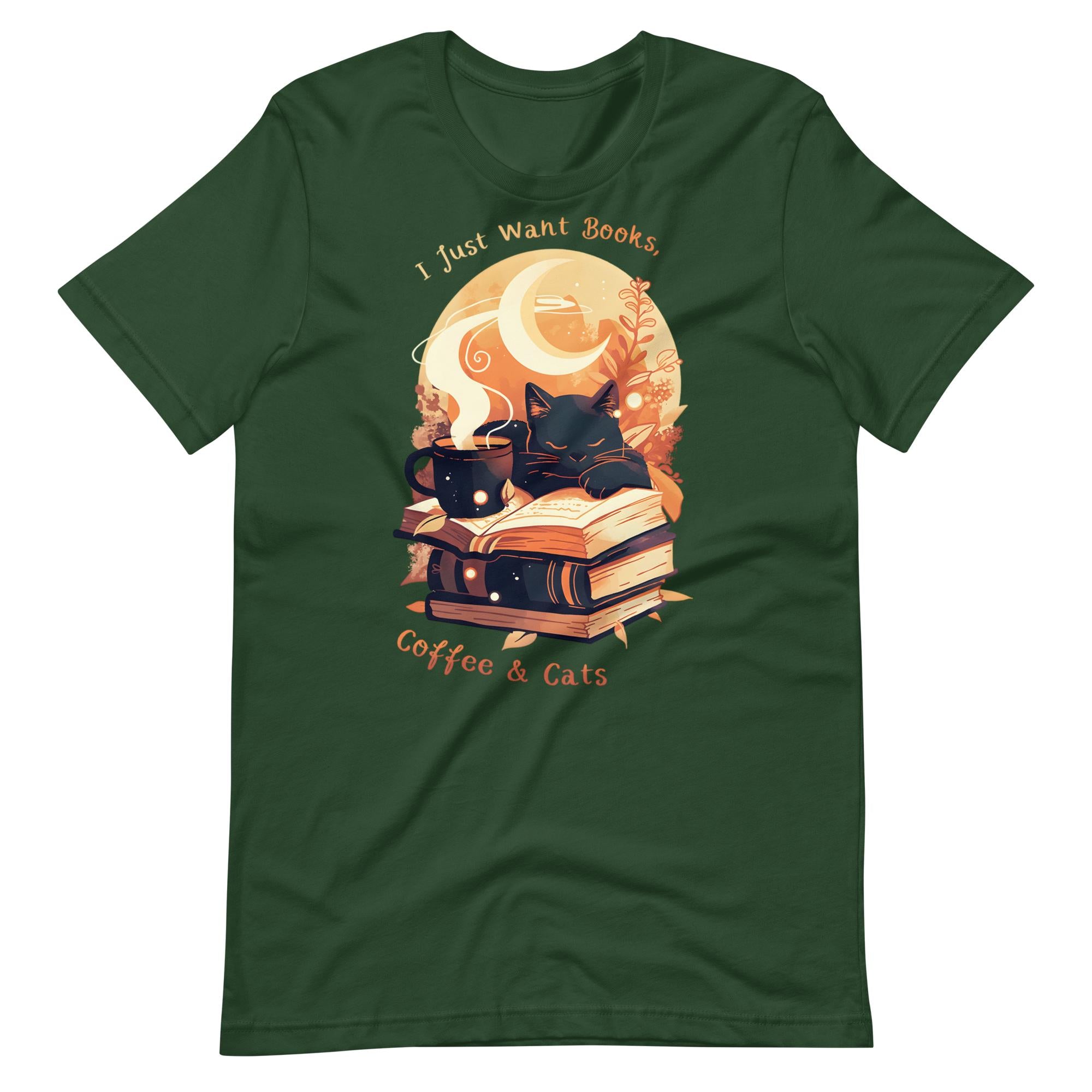 Books, Coffee & Cats T-Shirt