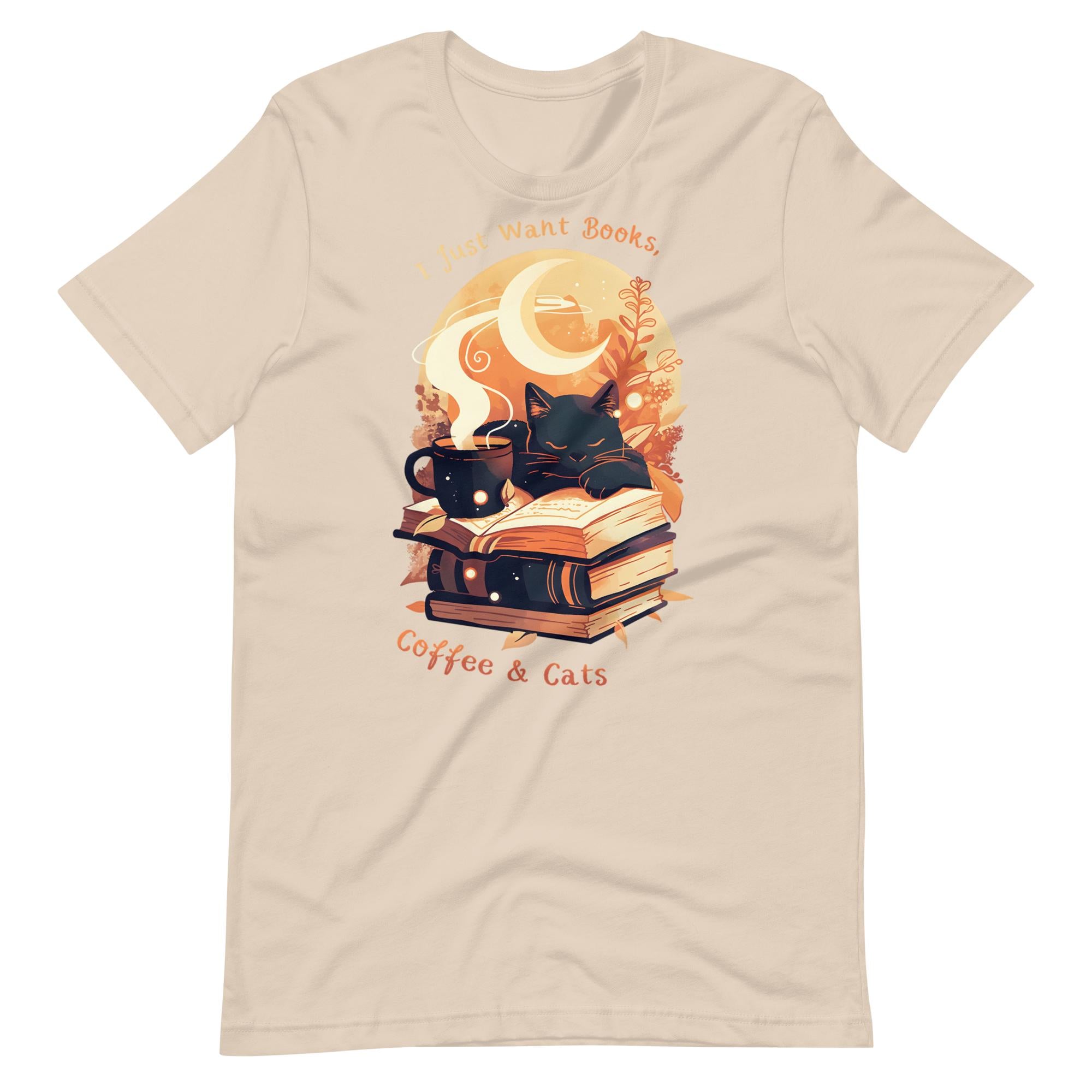 Books, Coffee & Cats T-Shirt