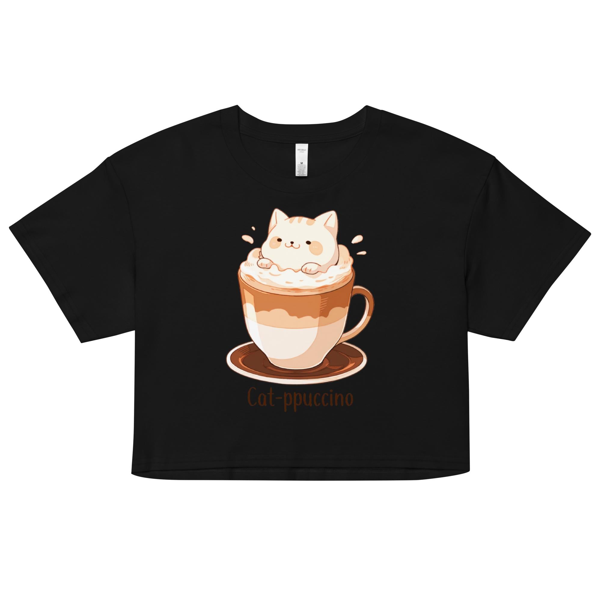 Cat-ppuccino Crop Top