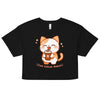 Cat-ffeine Addict Crop Top