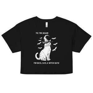 Bats, Cats, & Witch Hats Crop Top