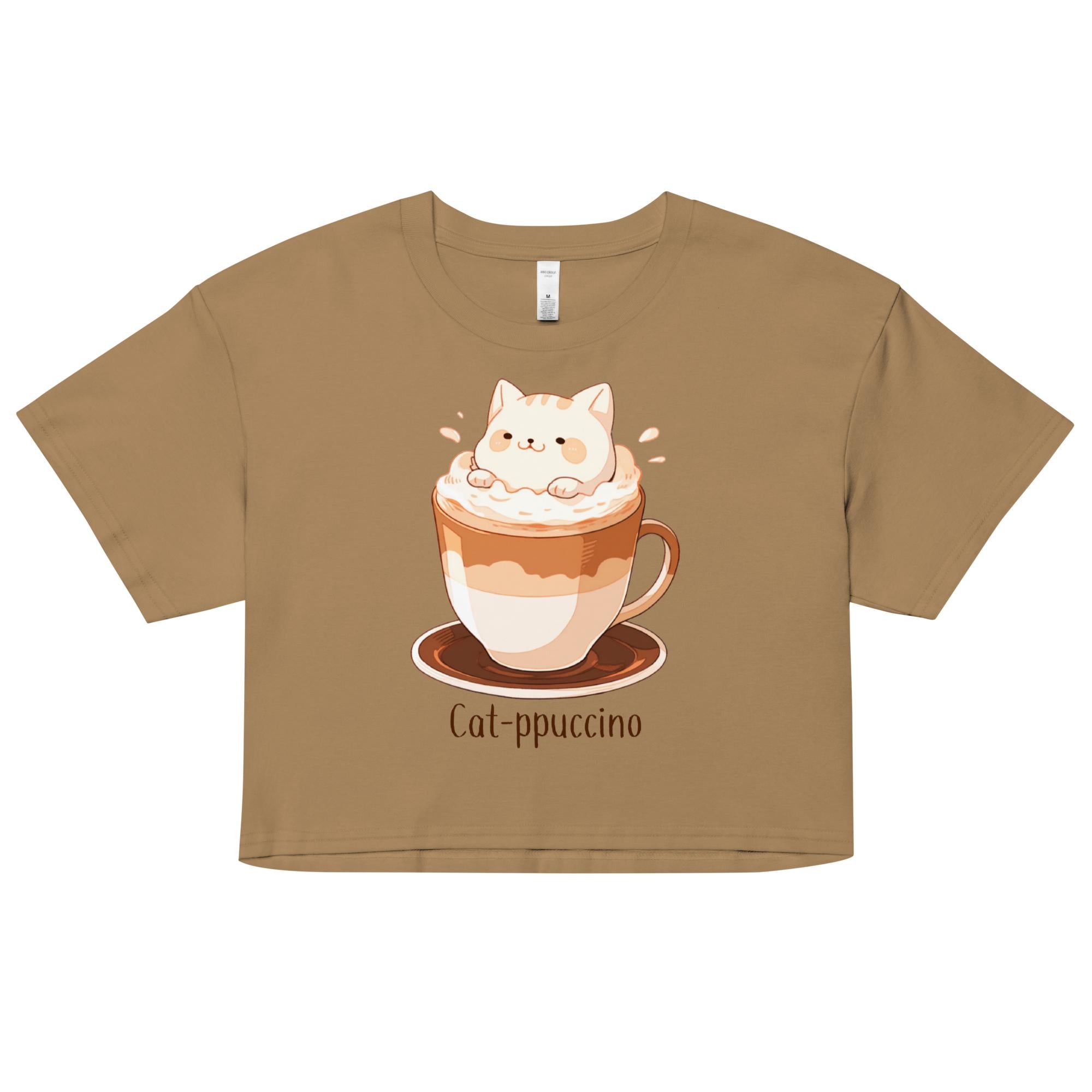 Cat-ppuccino Crop Top