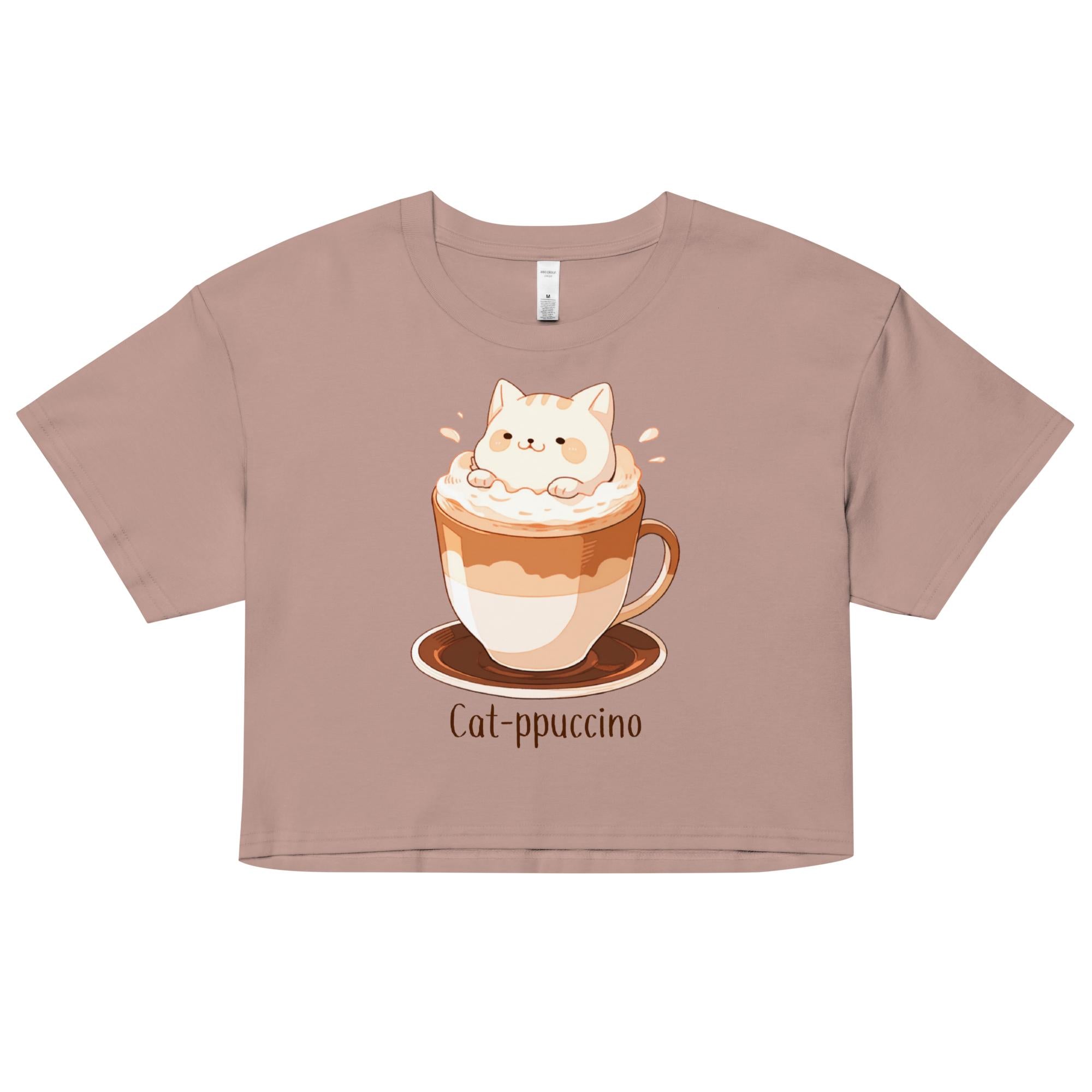 Cat-ppuccino Crop Top