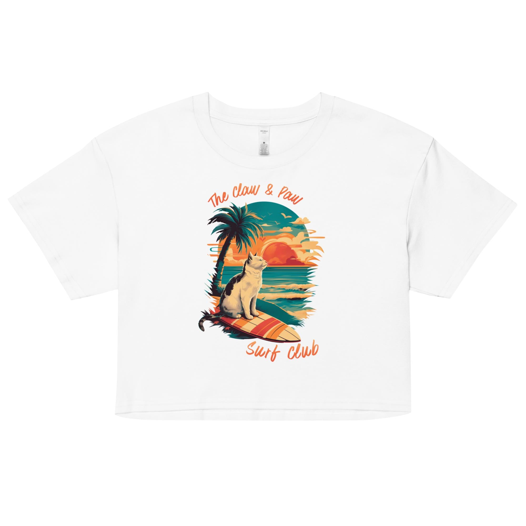 The Claw & Paw Surf Club Crop Top