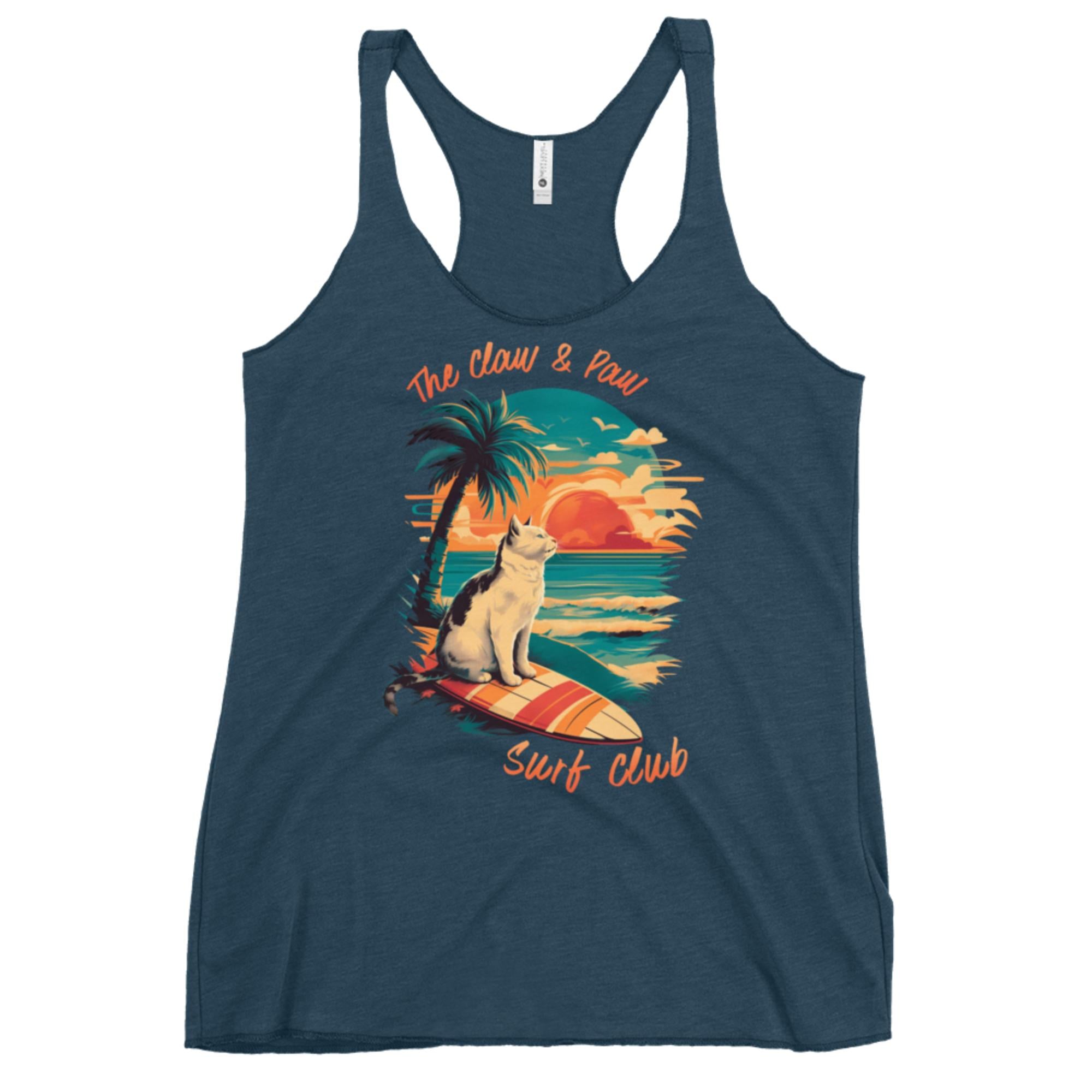 The Claw & Paw Surf Club Racerback Tank