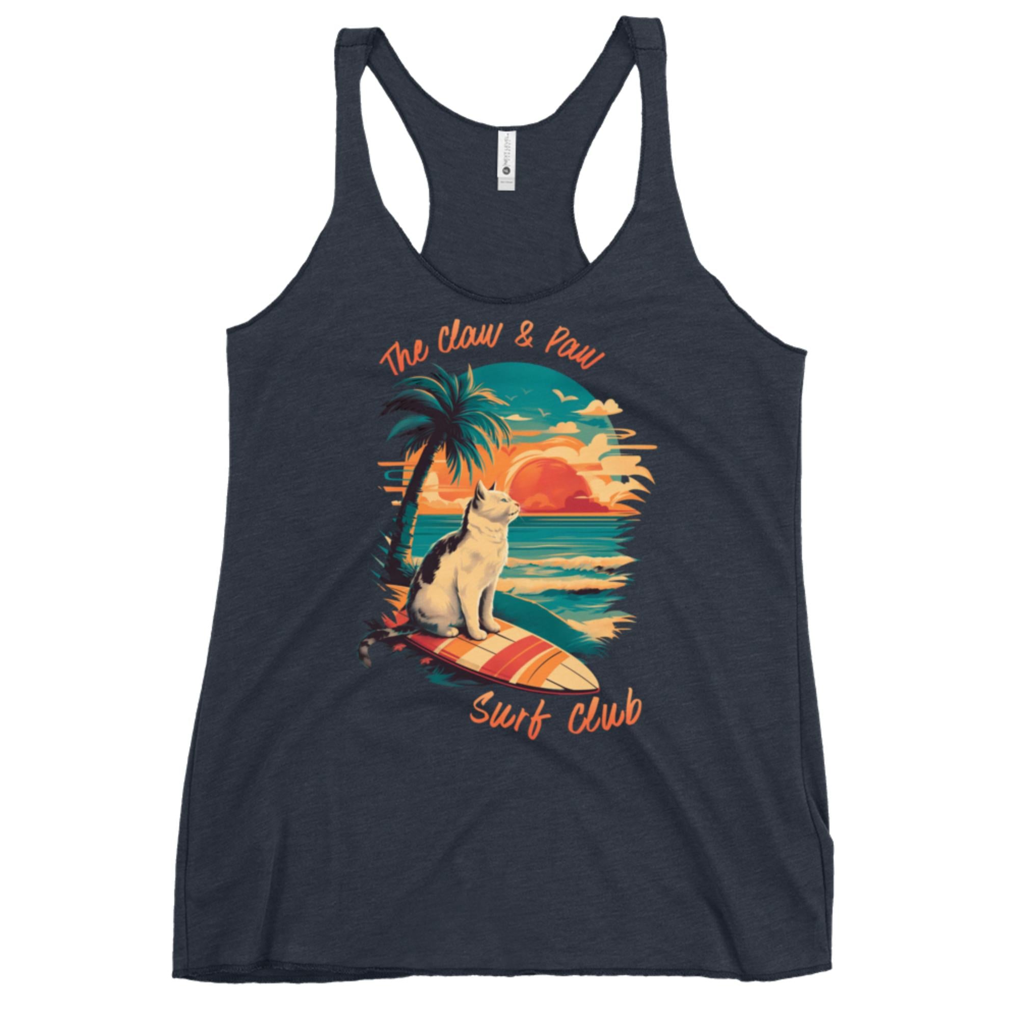 The Claw & Paw Surf Club Racerback Tank